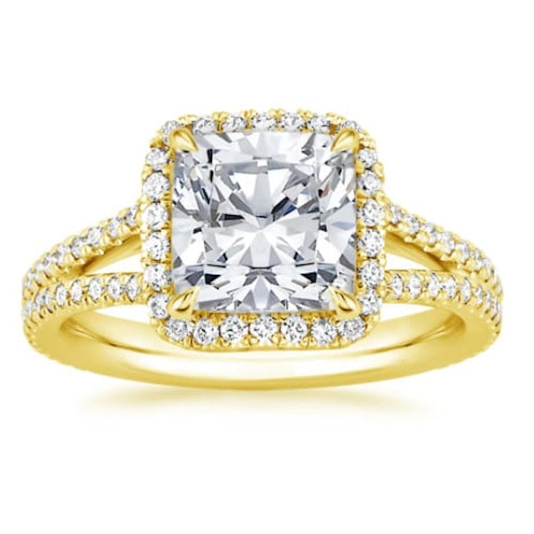 Fortuna Diamond Engagement Ring in 18K Gold from Brilliant Earth.