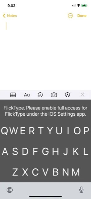 An accessibility keyboard for iPhone called FlickType will be discontinued following disputes with A...