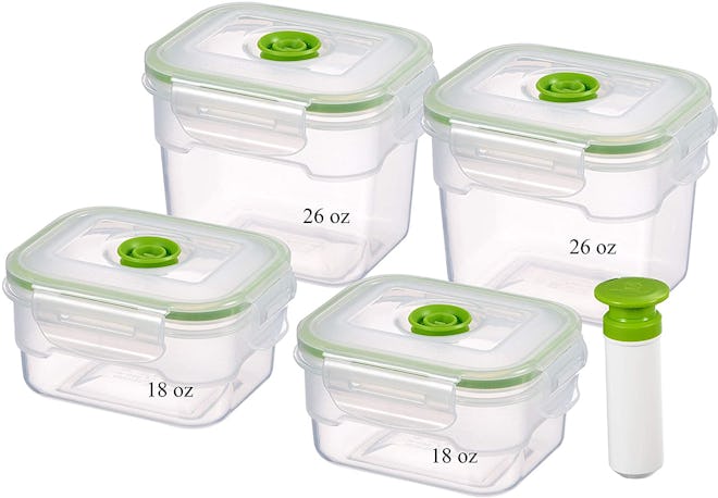 Lasting Freshness Vacuum Seal Food Containers (9-Piece)