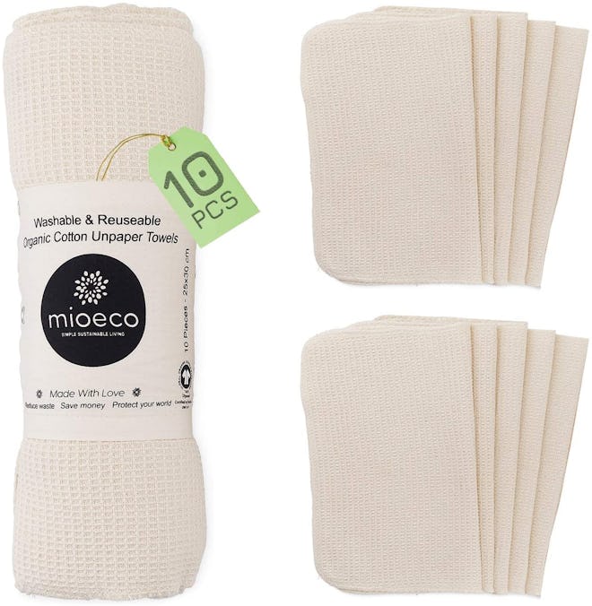 Mioeco Reusable Unpaper Towels (10-Pack)