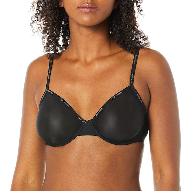 Calvin Klein Sheer Marquisette Unlined Demi Bra
