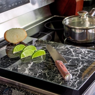 Trademark Innovations Tempered Glass Stove Cover