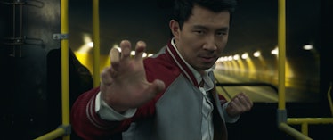 Simu Liu gets ready for a fight in Shang-Chi and the Legend of the Ten Rings