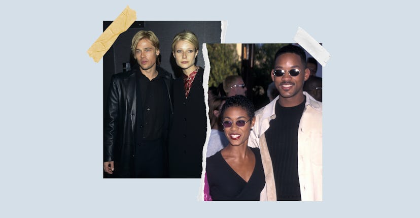 Here are 12 celebrity couple who had matching hairstyles, including Brad Pitt and Gwyneth Paltrow, W...