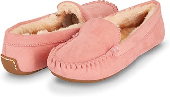 Floopi Women's Leather Moccasin Slipper