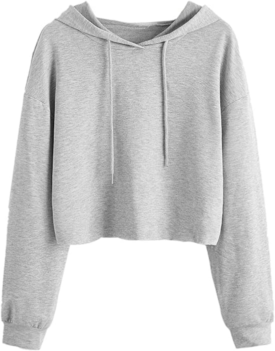 MAKEMECHIC Long Sleeve Crop Top Sweatshirt