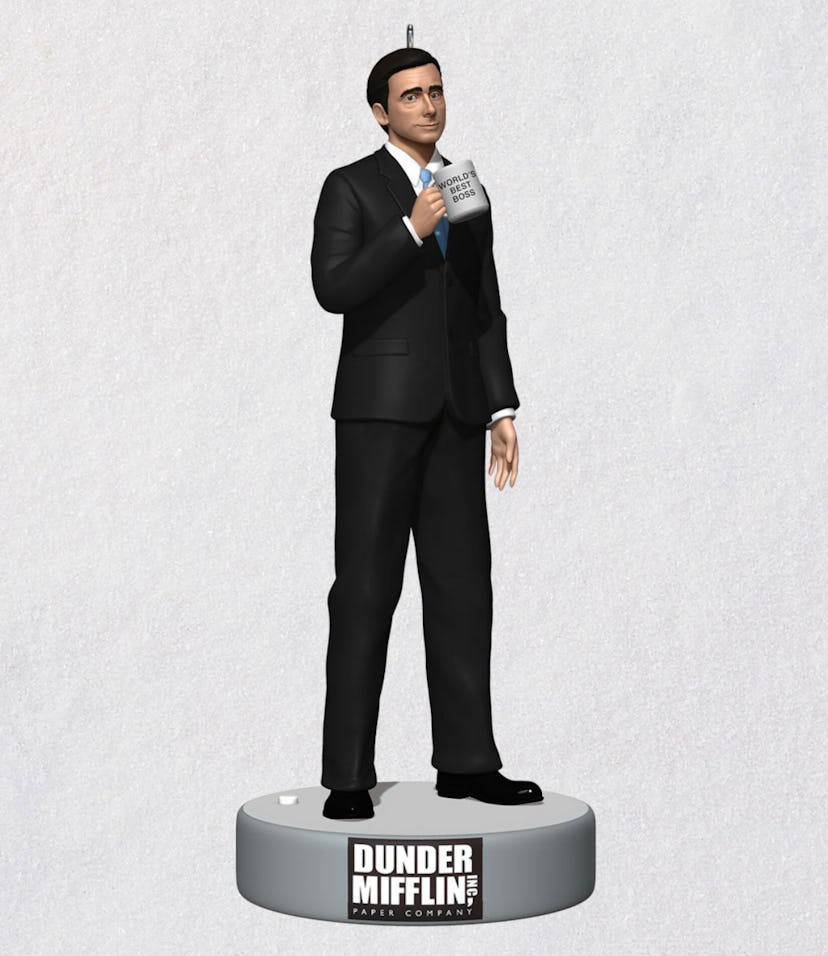 This talking Michael Scott Ornament from Hallmark Keepsake is perfect.