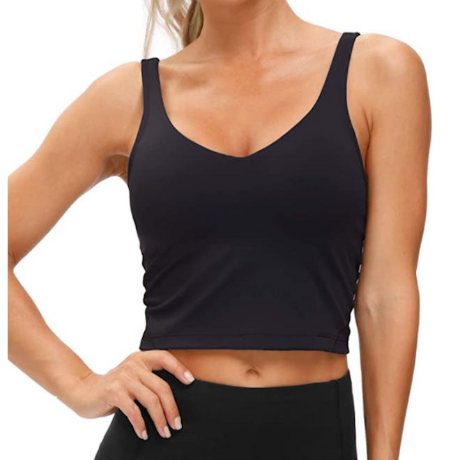 THE GYM PEOPLE Wirefree Padded Longline Sports Bra