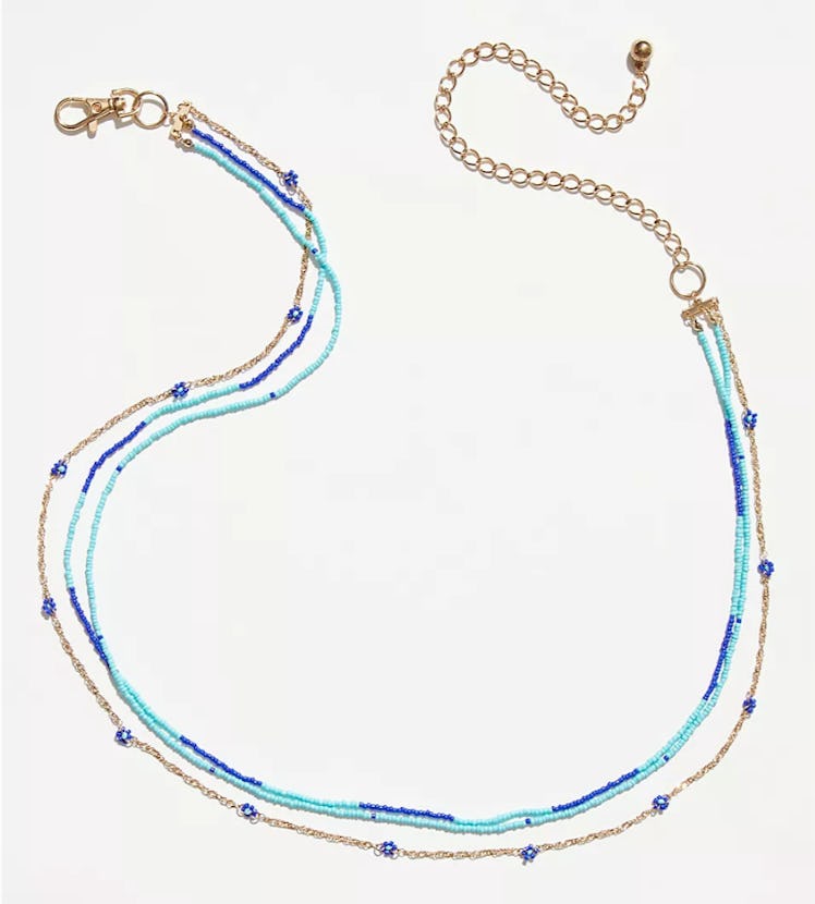 Free People's Copa Cabana Chain belt with colored beads. 