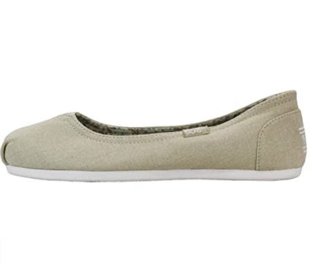 Skechers BOBS Plush-Linen Back Ballet Flats