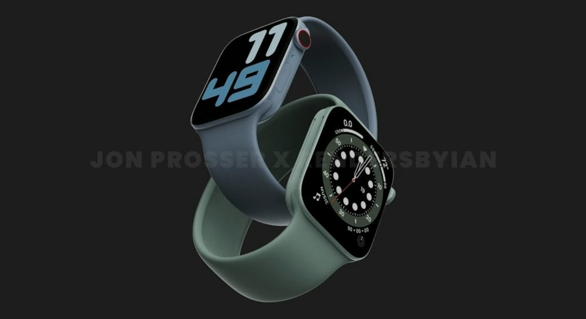 Apple Watch Series 7 leaked image concept render