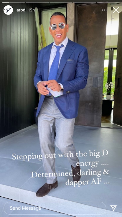 Alex Rodriguez posted an Instagram Story about "big D energy."
