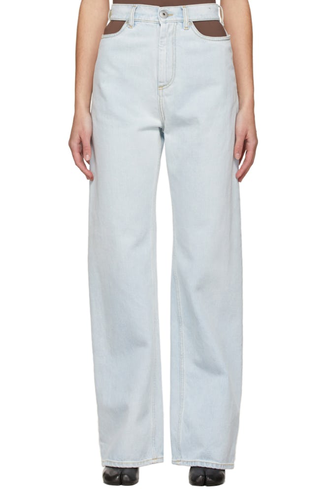 Maison Margiela Blue Cut-Out Jeans