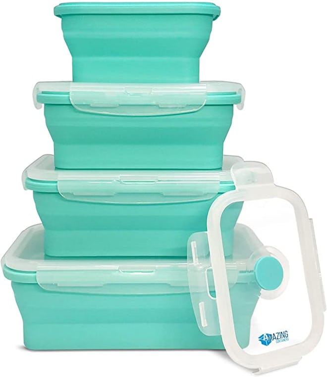 Amazing Containers Collapsible Silicone Food Storage