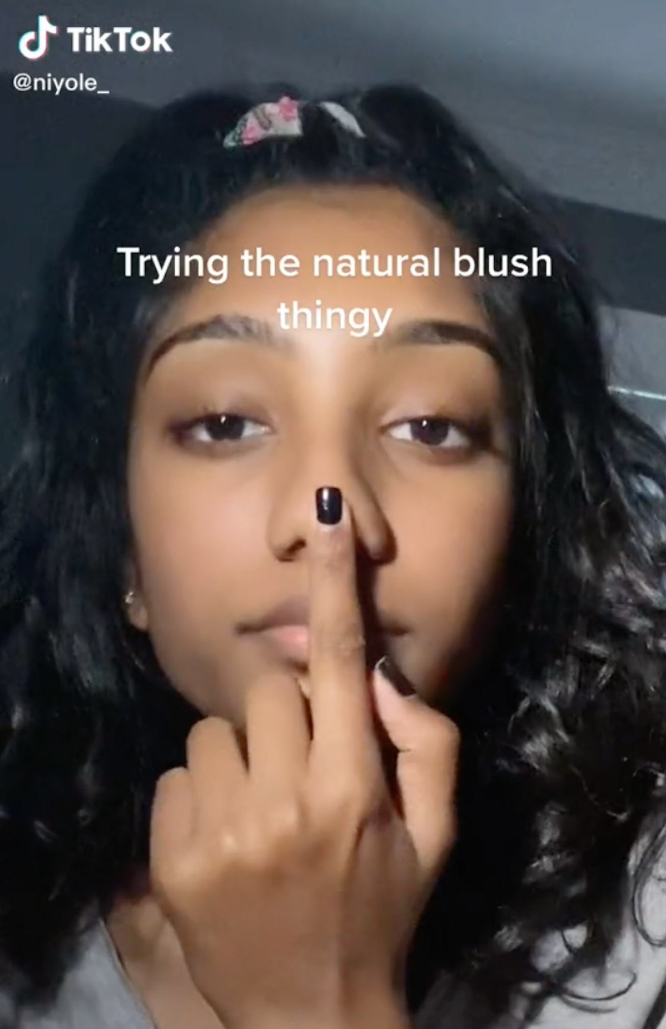 Still from @niyole_ Tiktok #naturalblush