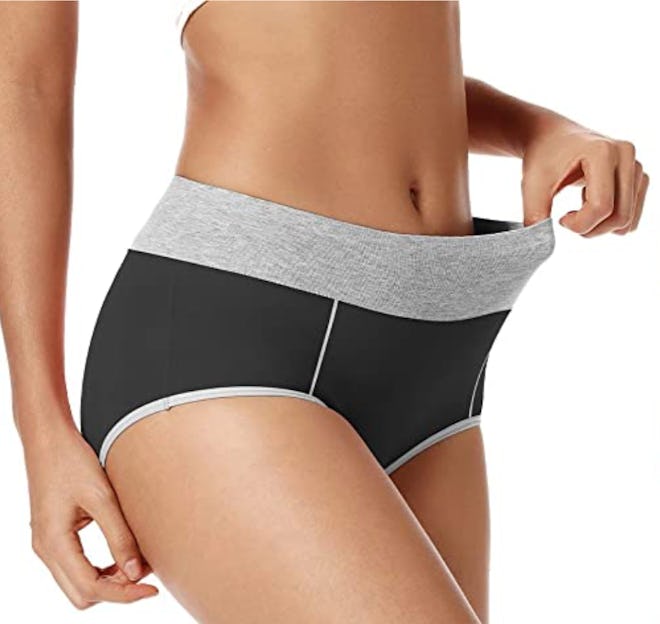 POKARLA High Waisted Cotton Underwear (5-Pack)