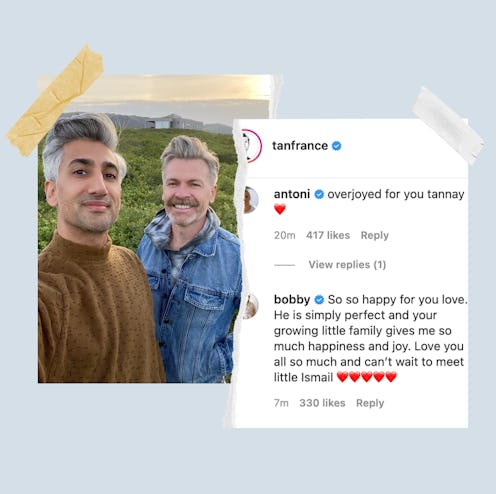 Tan France and Rob France in 2021 just days before the birth of their son Ismail.