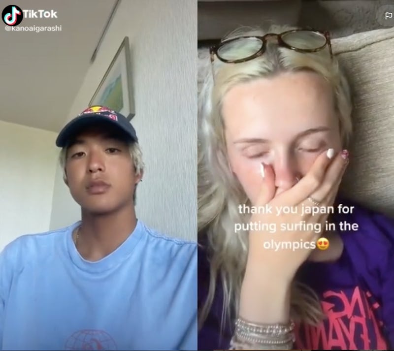 A screenshot of a TikTok where Kanoa Igarashi responds to a TikTok thirsting after him. Here are 23 ...