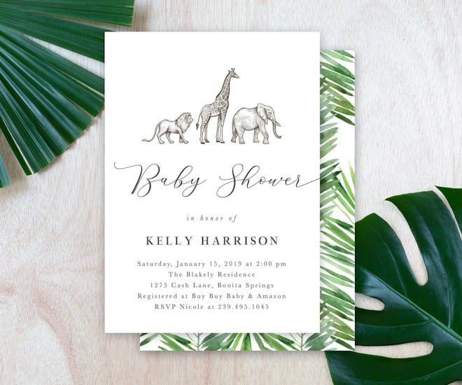 Safari Baby Shower Invitation