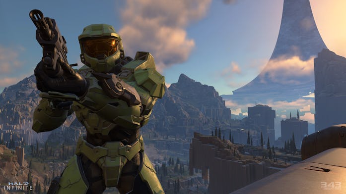 A spartan from 'Halo: Infinite"