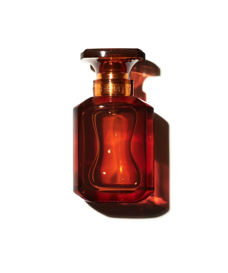 A product shot of the new Fenty Eau de Parfum, Fenty Beauty and Rihanna's new fragrance that's packa...