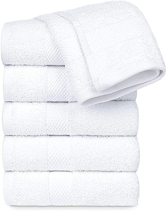 White Classic Egyptian Cotton Hand Towels (Set of 6)