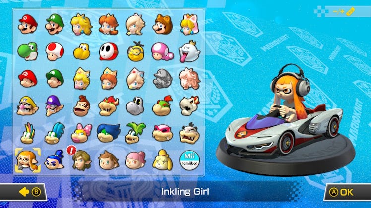 mario kart 8 deluxe characters