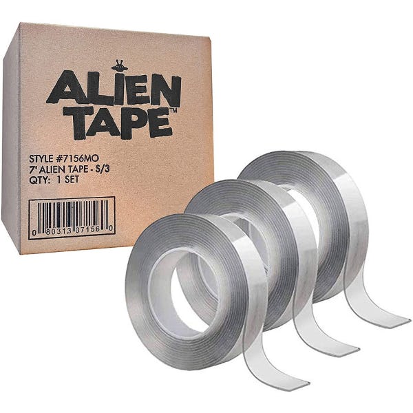 Bell+Howell ALIENTAPE Transparent Mounting Double Sided Tape (Set of 3)