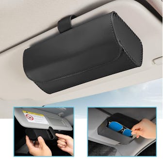 HALOYIVGO Glasses Holder for Car Sun Visor