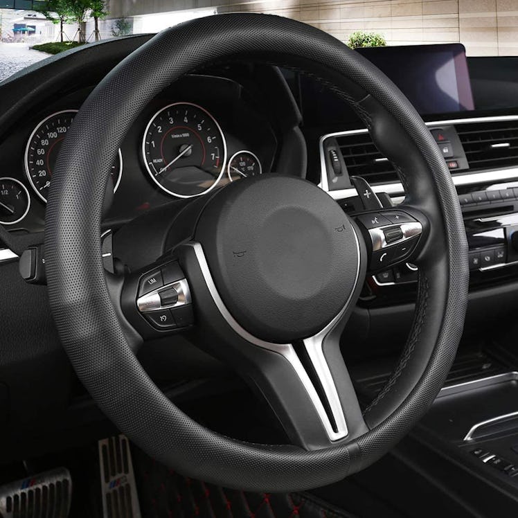 Black Panther Car Steering Wheel Cover