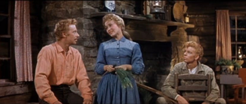 Seven Brides for Seven Brothers premiered in theaters in 1954 and on Broadway in 1984.
