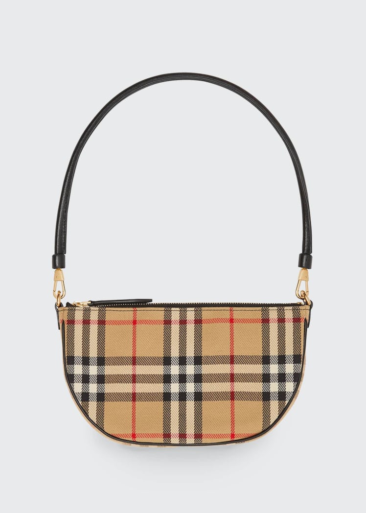 Olympia Vintage Check Slim Pouch Shoulder Bag from Burberry.