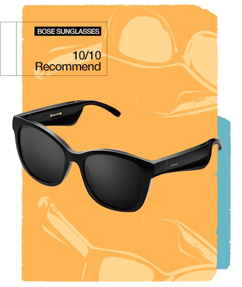 My Bose Frames Soprano sunglasses play music, take phone calls, and make me feel like a boss.