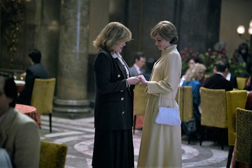 The Crown's Emerald Fennel and Emma Corrin as Camilla Parker Bowles and Princess Diana