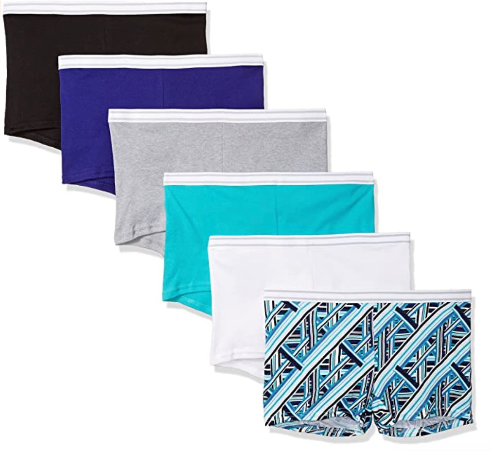 Hanes  Sporty Boyshort Panty (6-Pack)