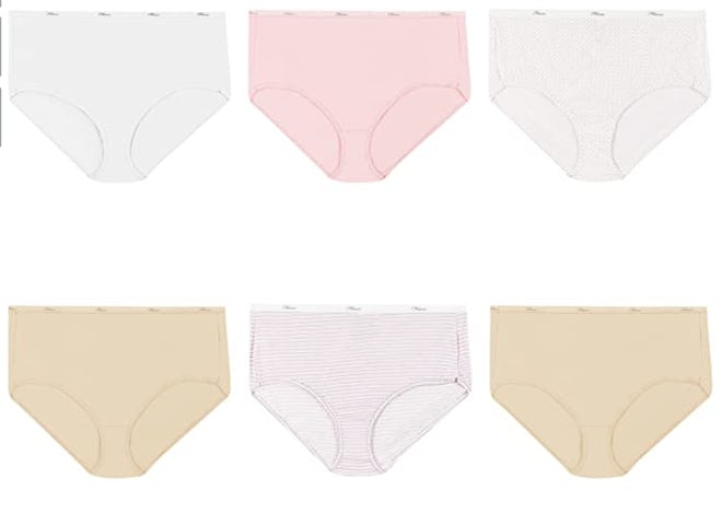 Hanes Cotton Brief Panties (6-Pack)