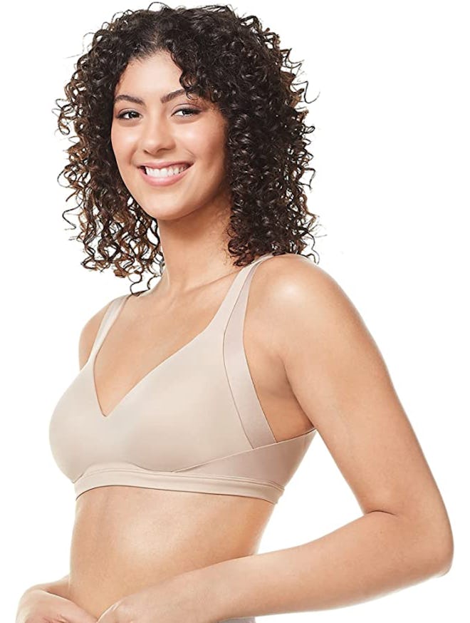 Warner's No Side Effects Wirefree Backsmoothing Contour Easy Size Bra 