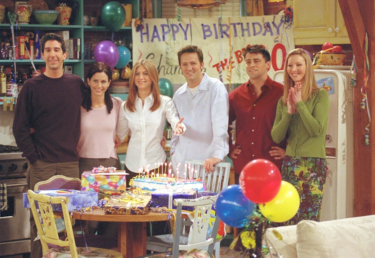 A scene from the show Friends in the episode "The One Where They All Turn Thirty.''