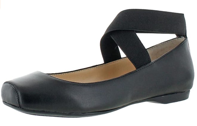 Jessica Simpson Mandalaye Square Toe Ankle-Wrap Ballet Flats