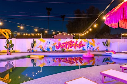 This 'Love Island'-inspired Airbnb in Scottsdale has a Instagram-worthy mural.