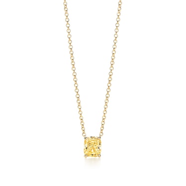 Tiffany & Co. Cushion-Cut Yellow Diamond Pendant