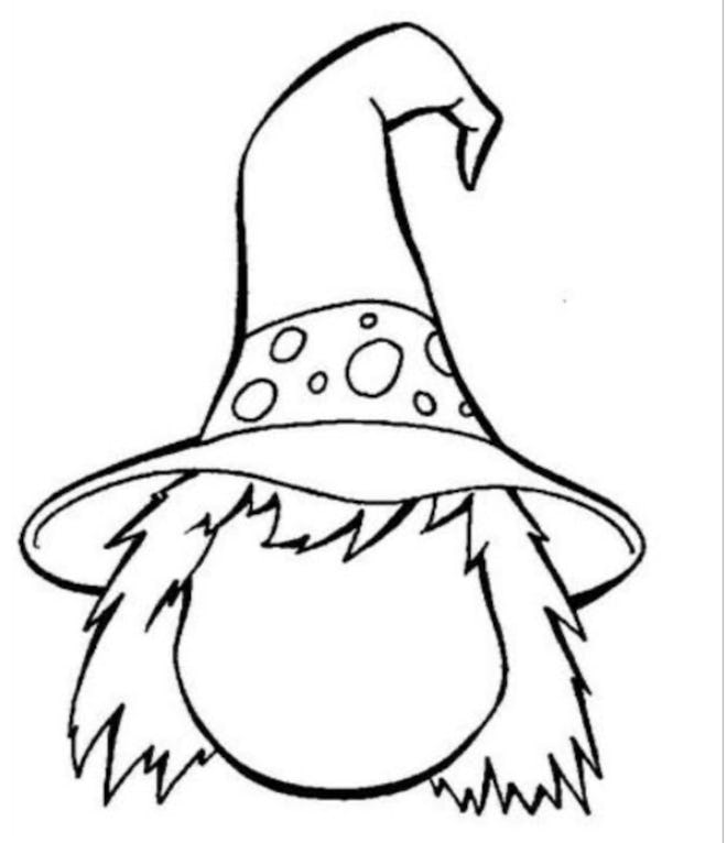 A DIY Witch’s Coloring Page