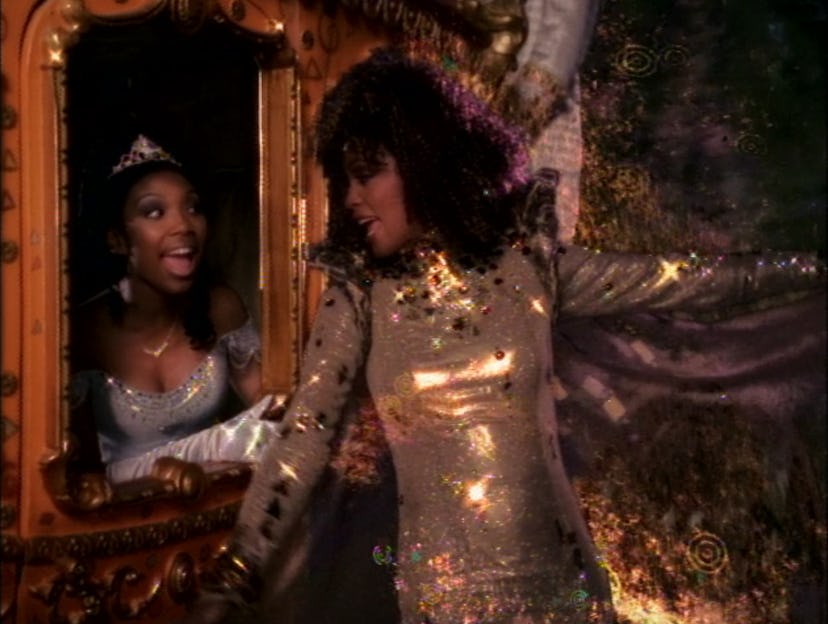 Whitney Houston and Brandy as the Fairy Godmother and Cinderella