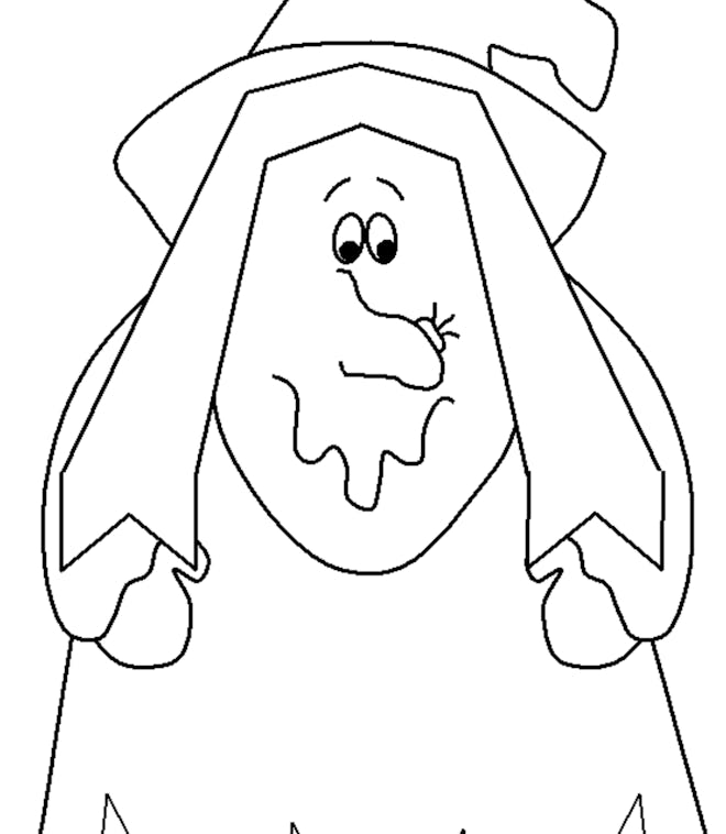 Sweet Witch Coloring Page
