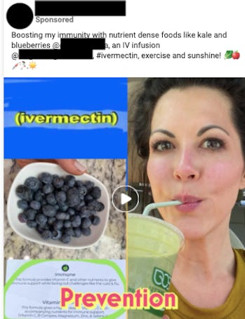 Advertisements have sprouted up on Facebook to promote ivermectin as a COVID-19 treatment, despite a...