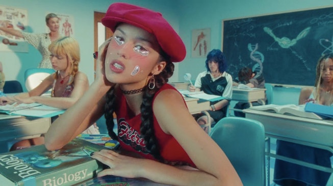 Olivia Rodrigo's "Brutal" music video.