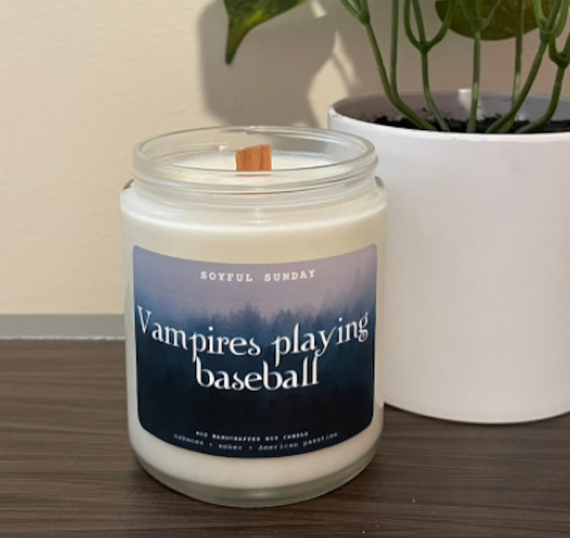 Vampires Playing Baseball Scented Candle