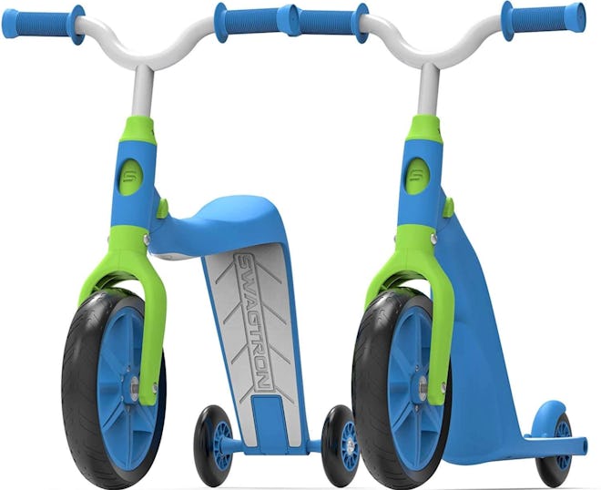 K6 Toddler Scooter, Convertible 4-in-1 Ride-On Balance Trike & Training Bike