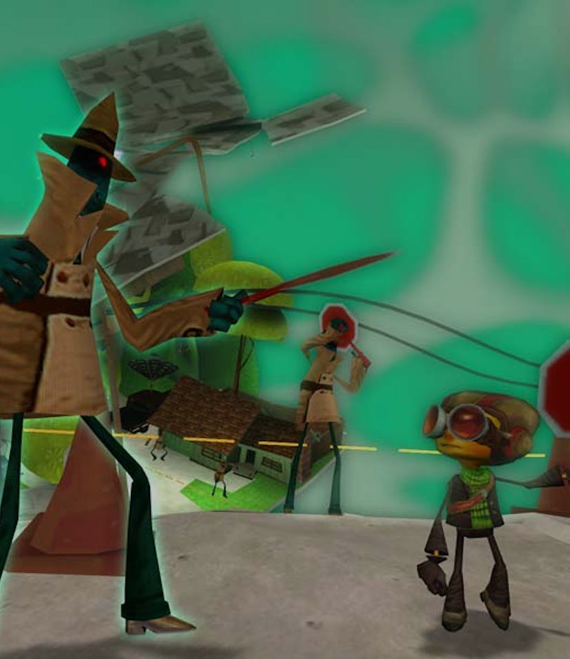 A screenshot from Psychonauts
