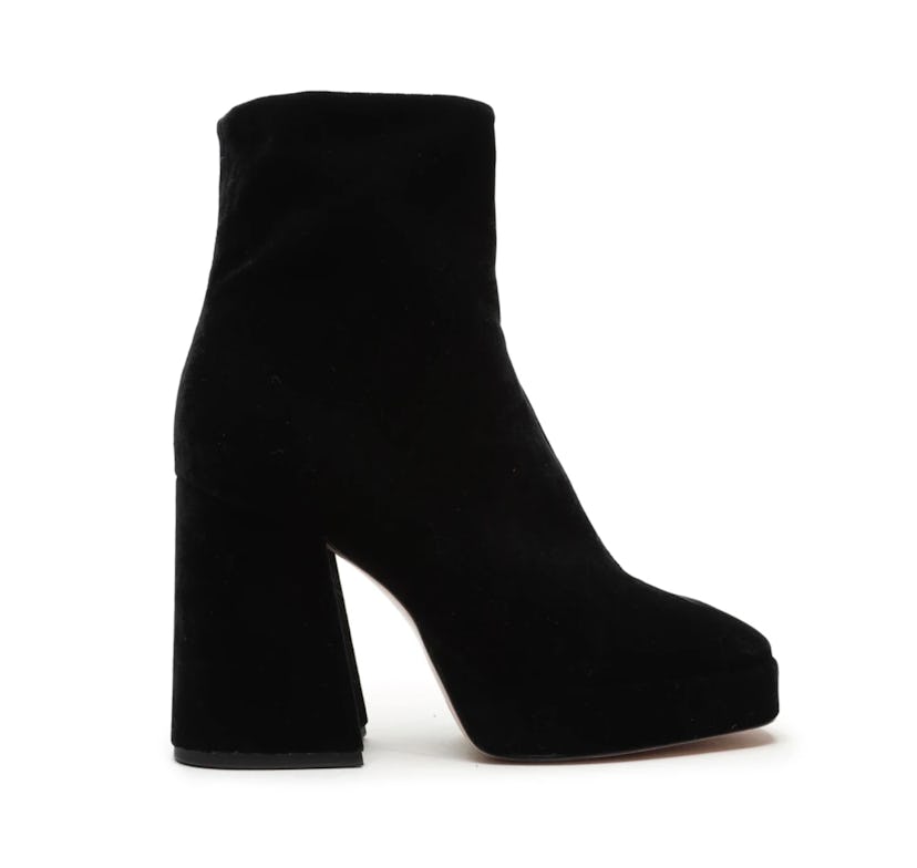 Carys Velvet Bootie